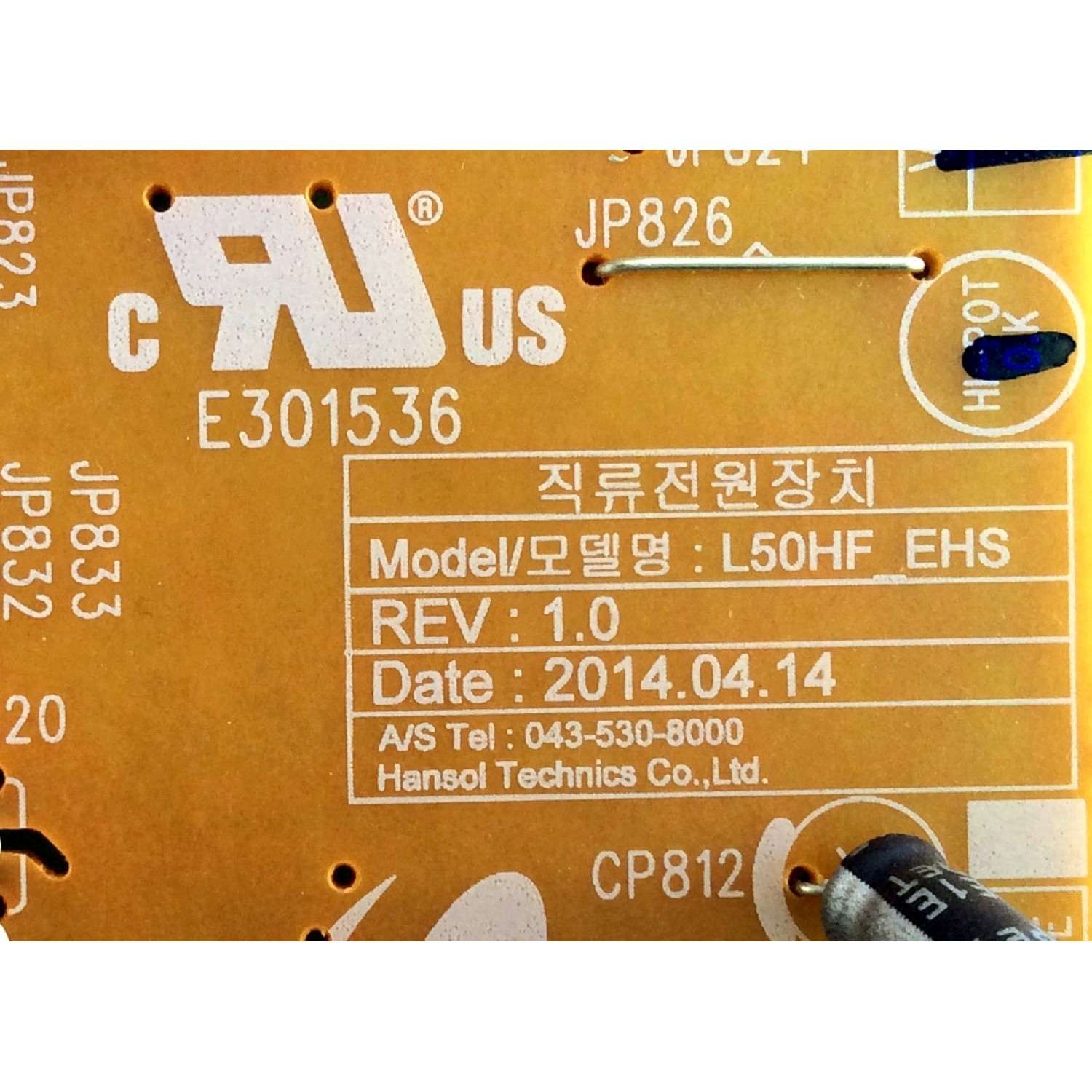 FUENTE DE PODER PARA SAMSUNG / NUMERO DE PARTE BN44-00772A / BN4400772A / L50HF_EHS / PANEL T500HVF06.4 / DH500CGA-B1 / T500HVN06.0 / MODELOS UN50H5203 / UN50H6201 / UN50H6203 / UN50J6200 / MAS MODELOS EN DESCRIPCIÓN - Imagen 2